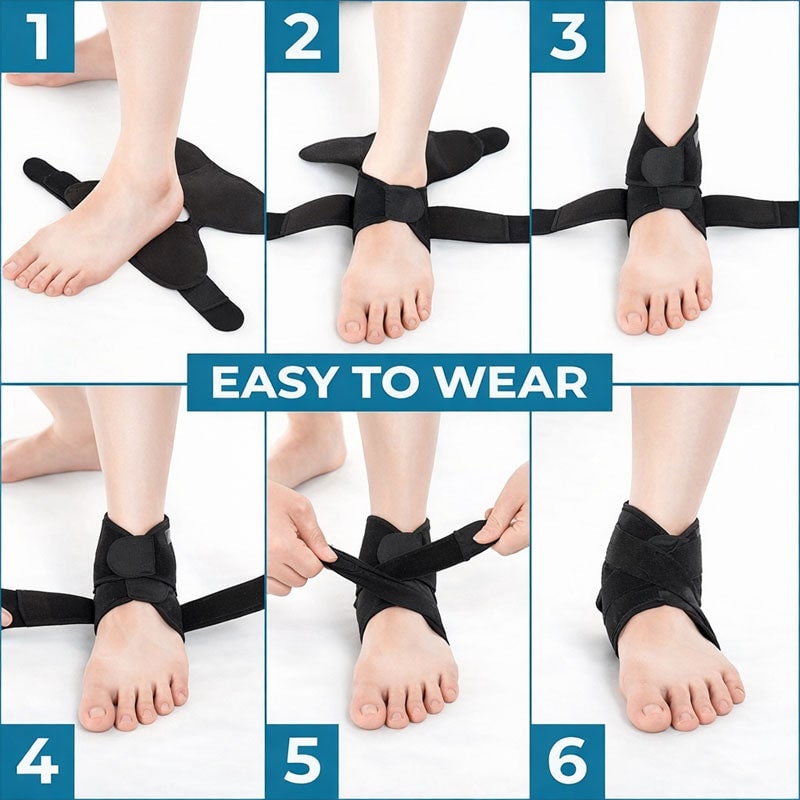 Compression Ankle Support Brace Injury Recovery and Stability - Image 3