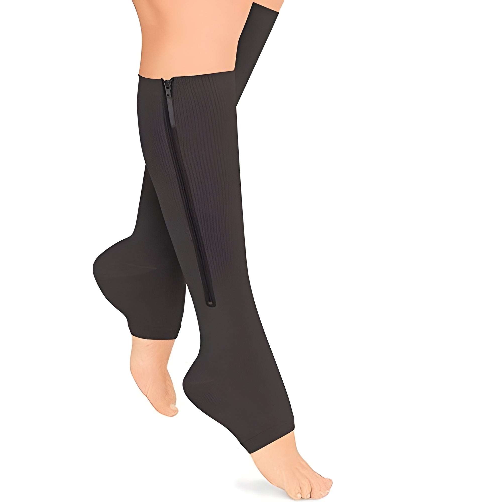 Compression Socks Zipper Support 20-30 Mmhg Easy Wear - Image 1