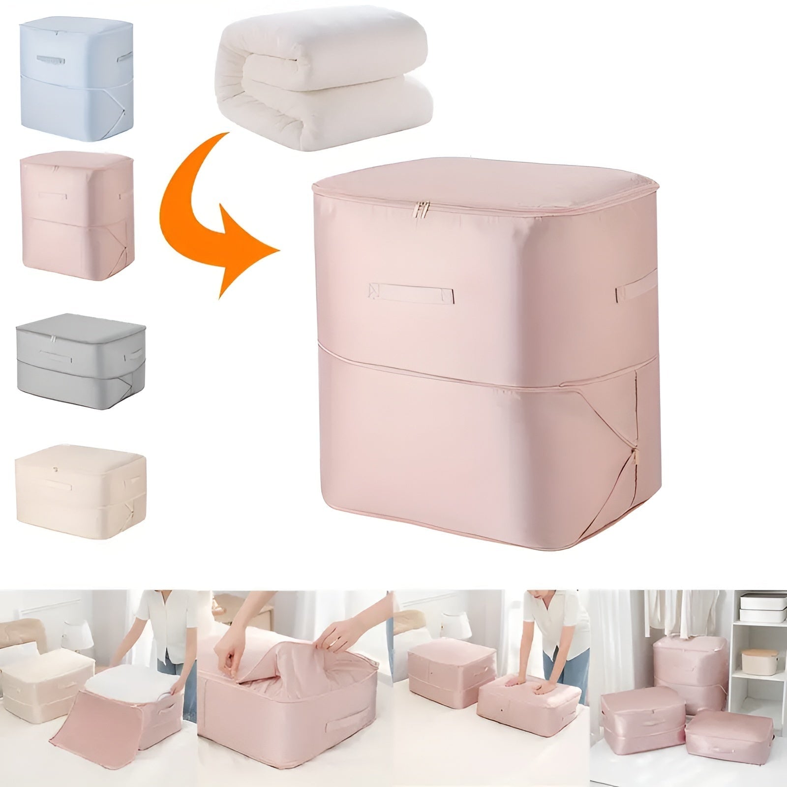 Compression Storage Bags Living Room Organization 4-Pack Set - Image 2