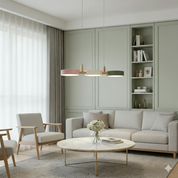 Contemporary Pendant Metal Cylinder Shades Dining Room - Image 20