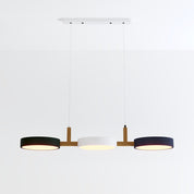 Contemporary Pendant Metal Cylinder Shades Dining Room - Image 27