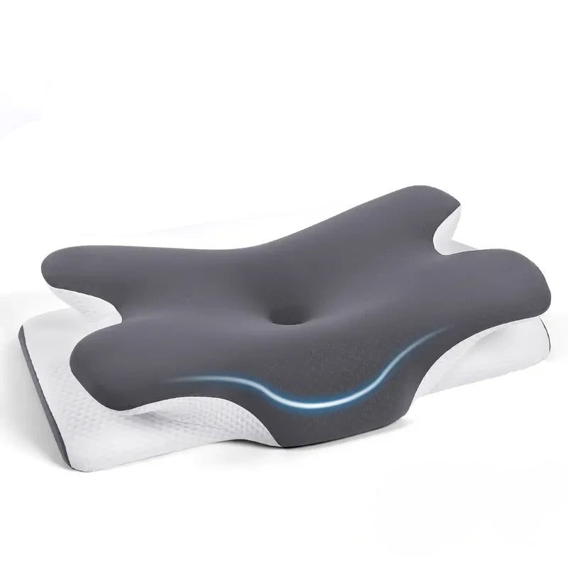 Cooling Memory Foam Neck Pillow Ergonomic Cervical Support - Image 1