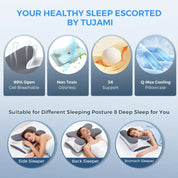 Cooling Memory Foam Neck Pillow Ergonomic Cervical Support - Image 4