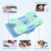 Cooling Memory Foam Neck Pillow Ergonomic Cervical Support - Image 5