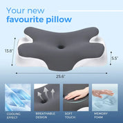 Cooling Memory Foam Neck Pillow Ergonomic Cervical Support - Image 8