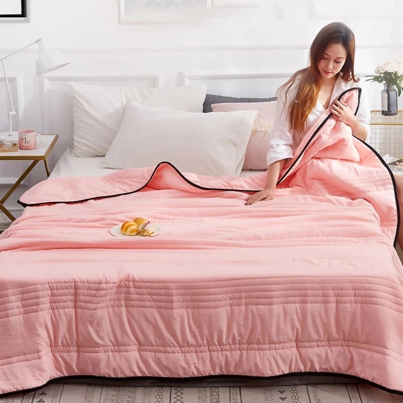 Cooling Summer Blanket Hot Weather Soft Lightweight Fabric - Image 11