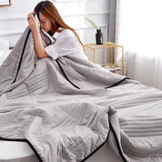 Cooling Summer Blanket Hot Weather Soft Lightweight Fabric - Image 2