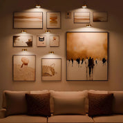Cordless Picture Light Art Displays Modern Battery-Powered Design - Image 1