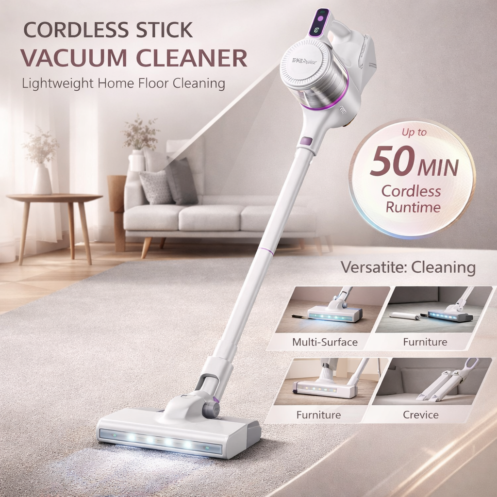 Cordless Stick Vacuum Cleaner Lightweight Handheld Upright - Image 3