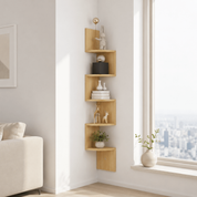 Corner Wall Shelf Modern Space-Saving Storage - Image 2