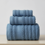Cotton Bath Towel Set Soft Blue Absorbent Towels Home Use - Image 6