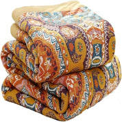 Cotton Blanket Woven Throw Boho Reversible 100% Cotton Sunrise - Image 4