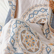 Cotton Throw Blanket Serene Mandala Design Cozy Living - Image 3