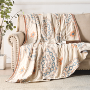 Cotton Throw Blanket Serene Mandala Design Cozy Living - Image 8