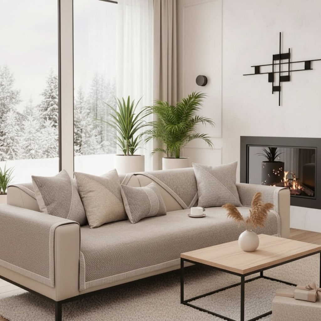 Couch Cover Sofa Throw Non Slip Design Furniture Protector - Image 1