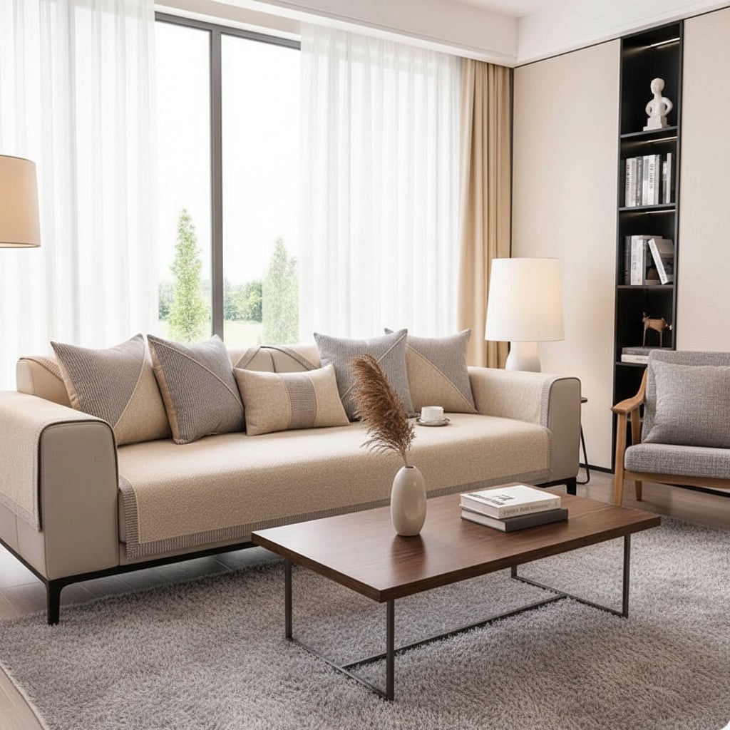 Couch Cover Sofa Throw Non Slip Design Furniture Protector - Image 3
