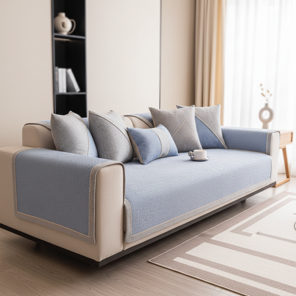 Couch Cover Sofa Throw Non Slip Design Furniture Protector - Image 9