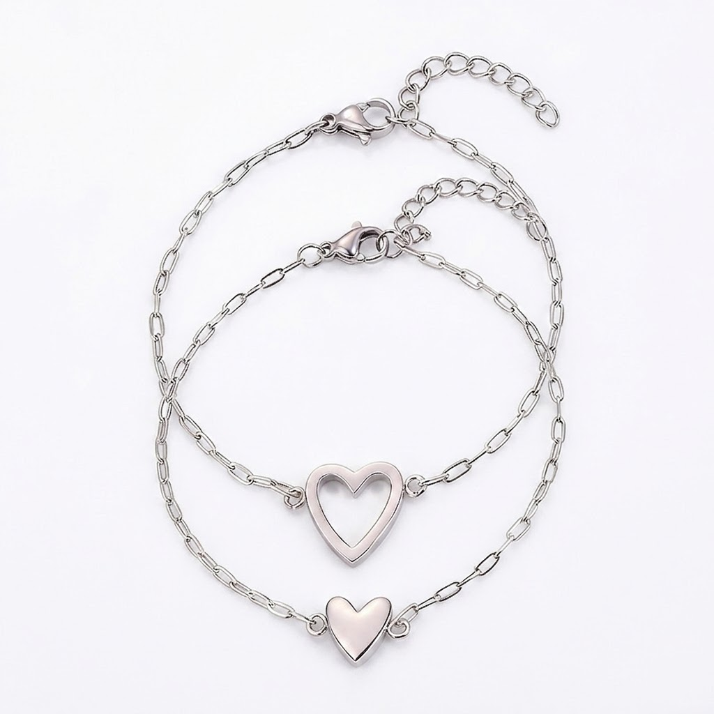 Couple Bracelet Matching Bracelet Heart Bracelet Adjustable - Image 4