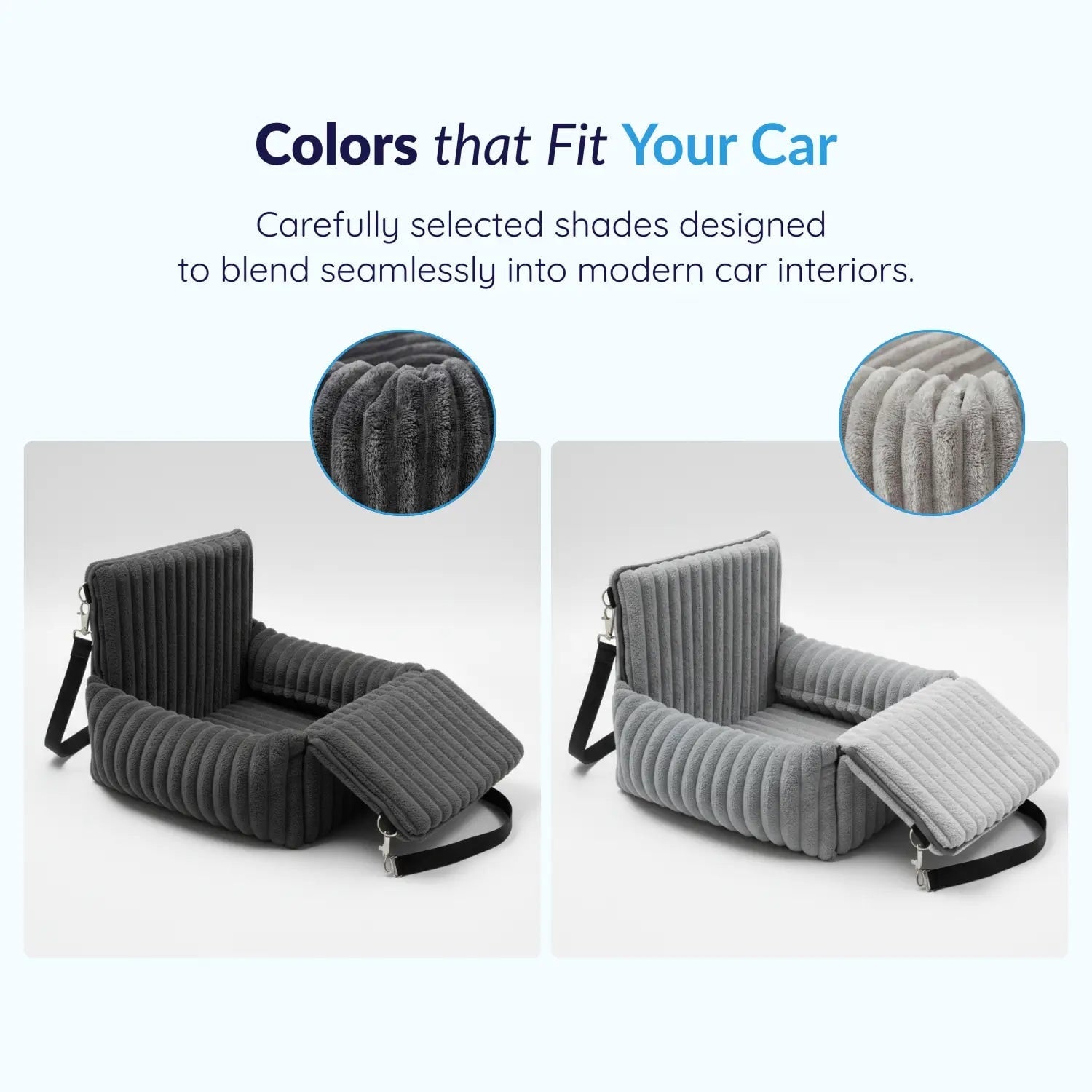 Cozy Dog Car Seat Safe Travel Soft Plush Pet Booster Seat - Image 3