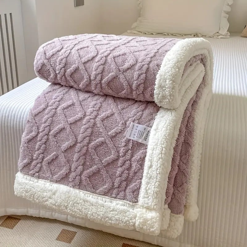 Cozy Sherpa Winter Blanket Warmth and Comfort - Image 11