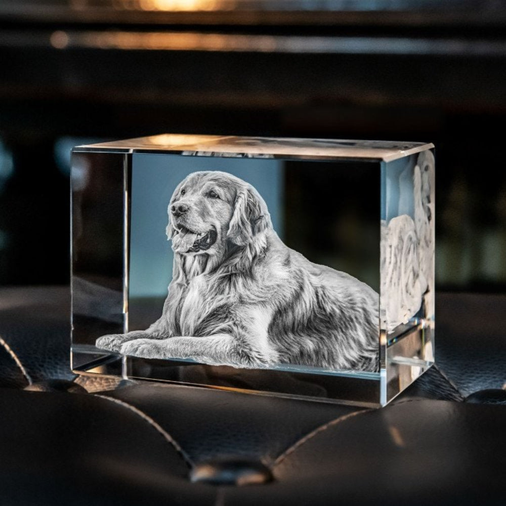 Custom Photo Crystal Keepsake Personalized 3D Art Display Memories - Image 3