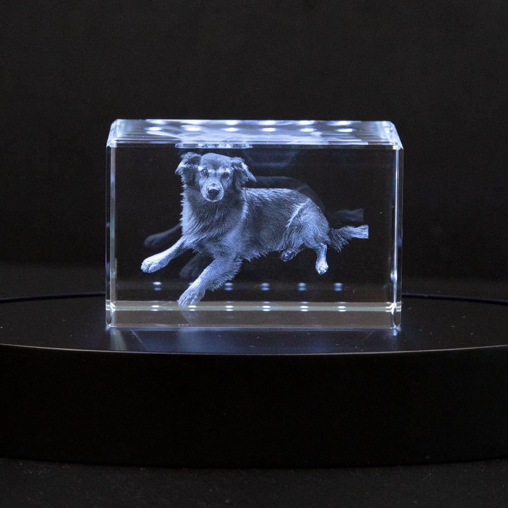 Custom Photo Crystal Keepsake Personalized 3D Art Display Memories - Image 6