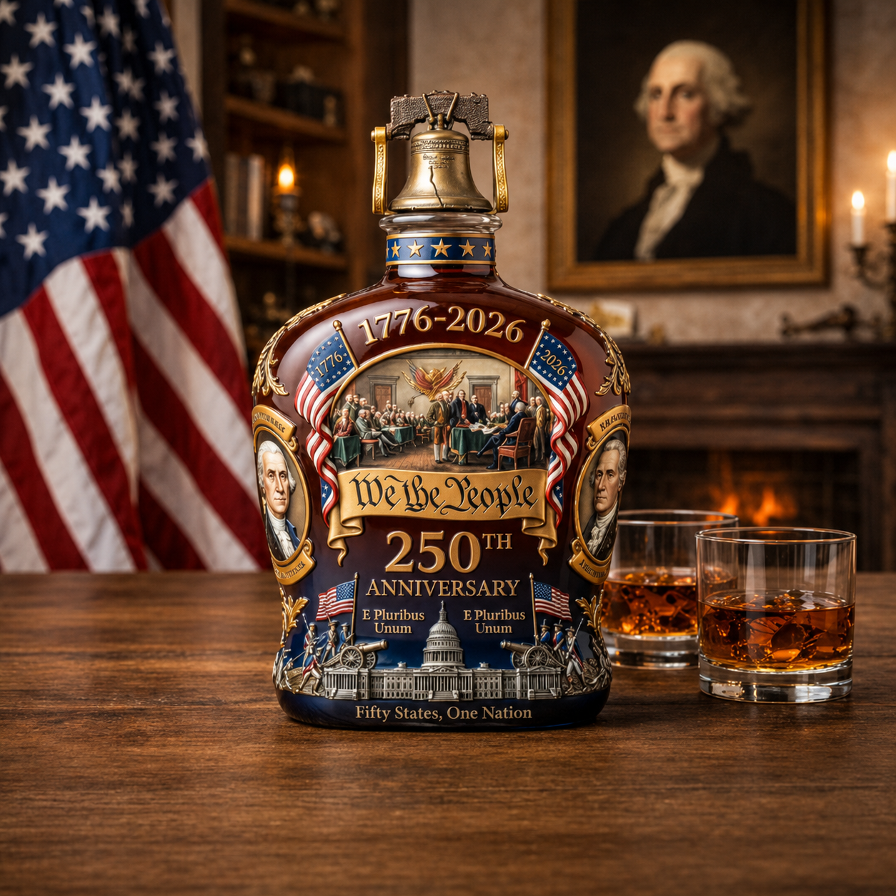 Decoration Whiskey Decanter Set Lead Crystal Barware Stopper Glasses - Image 1