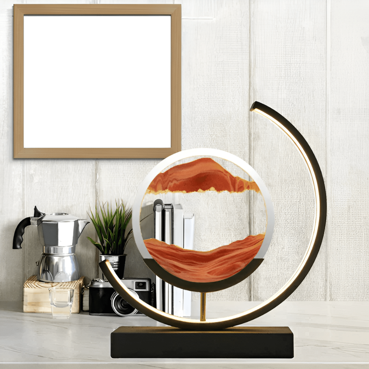 Decorative Lamp Sand Art Unique Home Accent Atmospheric Light - Image 5