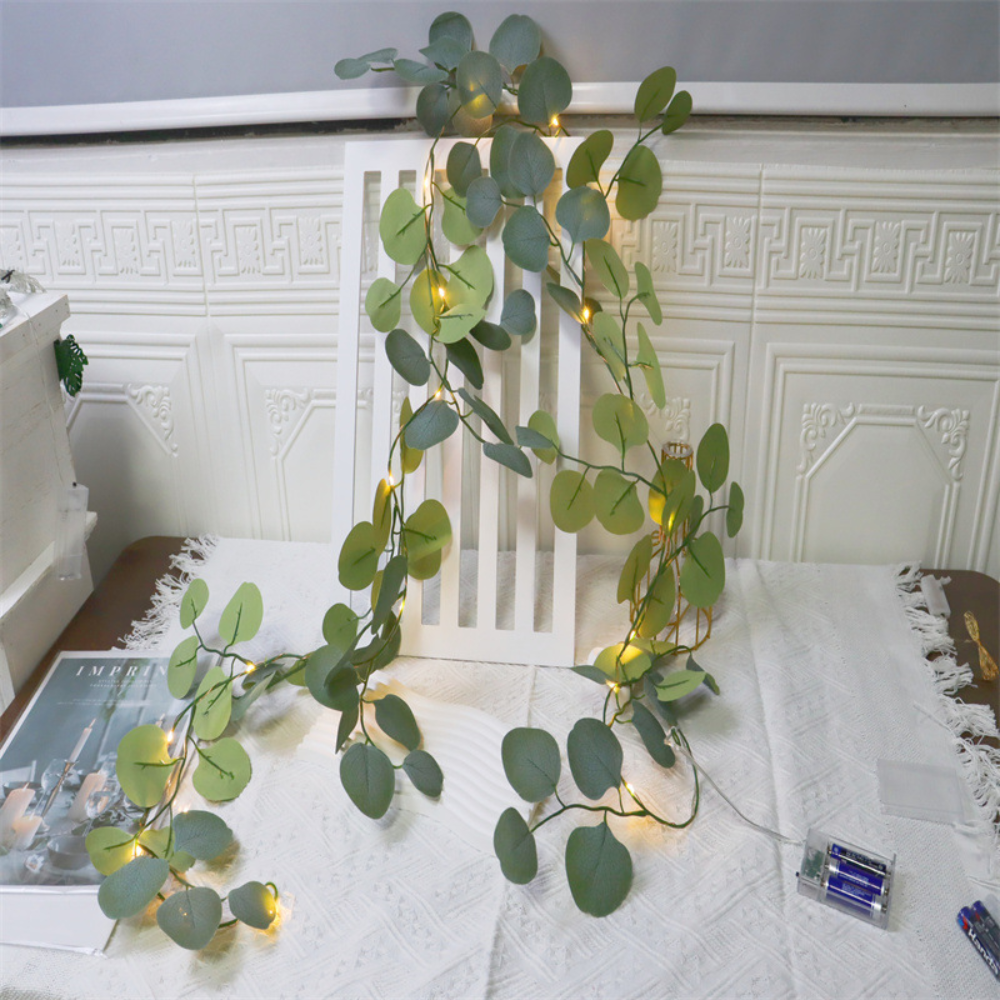 Decorative Light Eucalyptus Garland Battery-Operated LED - Image 2
