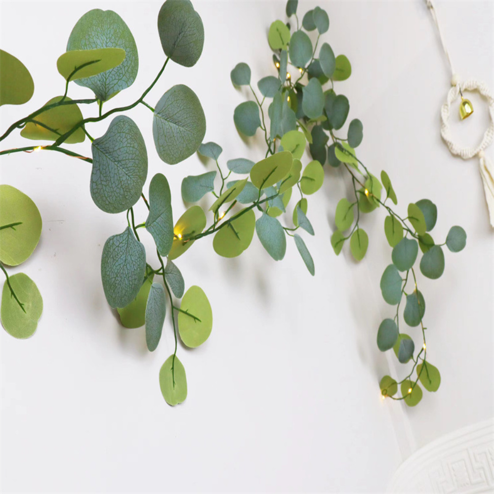Decorative Light Eucalyptus Garland Battery-Operated LED - Image 3