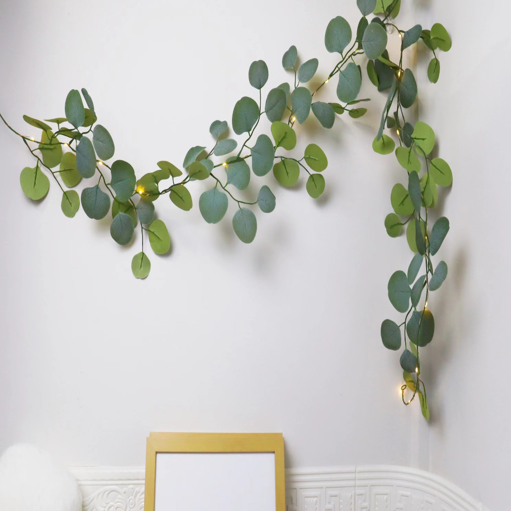 Decorative Light Eucalyptus Garland Battery-Operated LED - Image 4