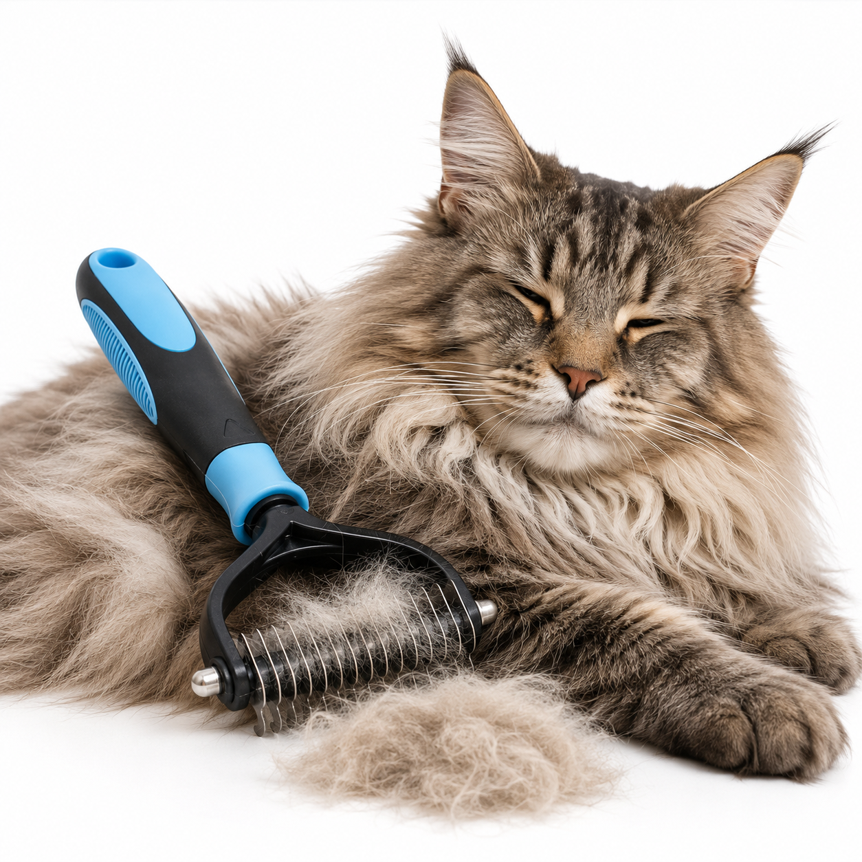 Deshedding Brush Dogs & Cats Dual-Sided Grooming Tool - Image 1