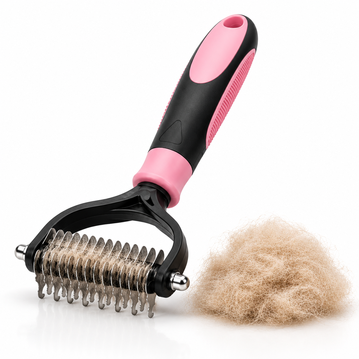 Deshedding Brush Dogs & Cats Dual-Sided Grooming Tool - Image 7