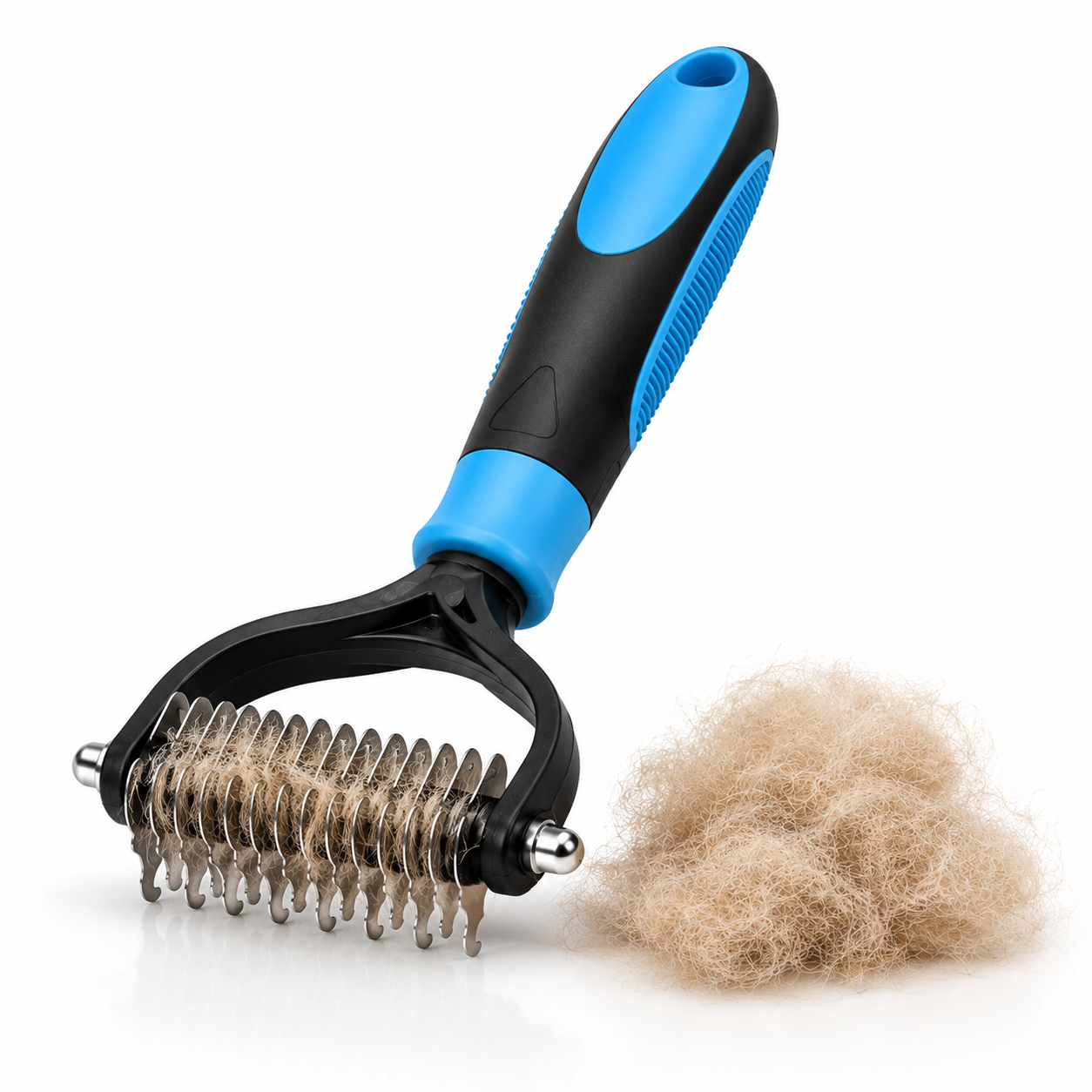 Deshedding Brush Dogs & Cats Dual-Sided Grooming Tool - Image 8
