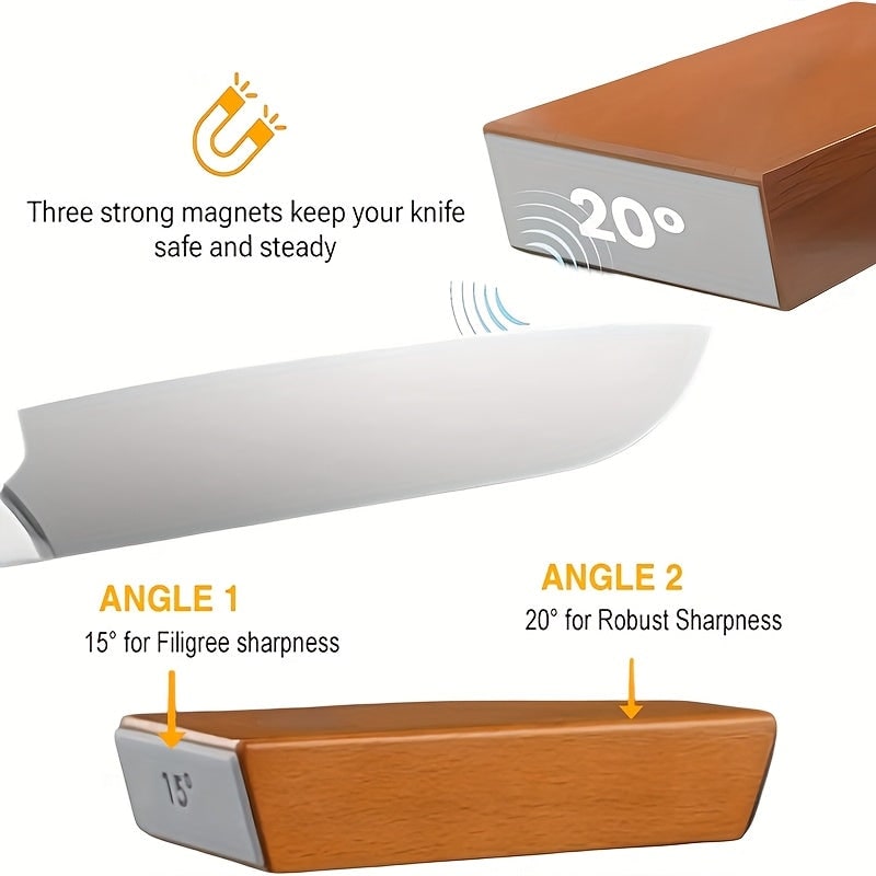 Diamond Knife Sharpening Stone Set Magnetic Holder Kitchen Tools - Image 9