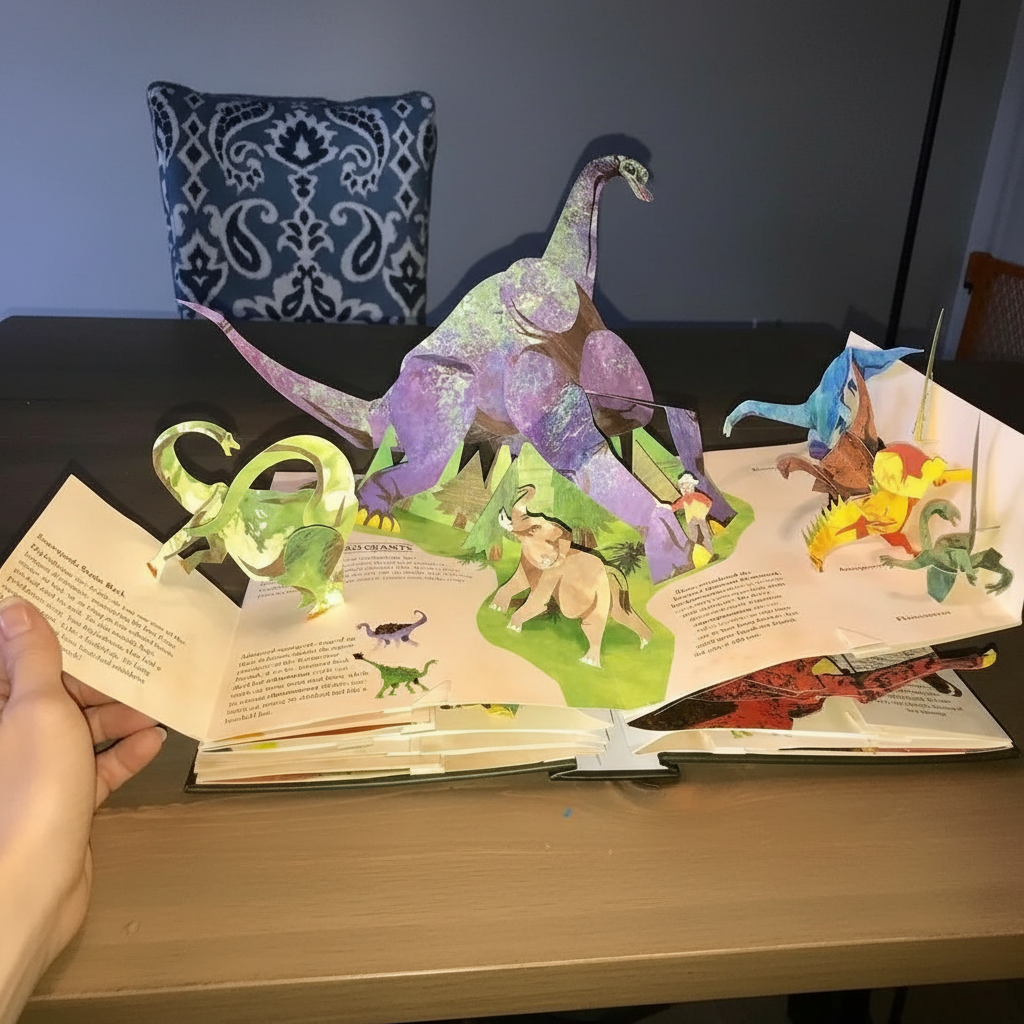 Dinosaur Book 3D Pop Up Interactive Adventure - Image 3
