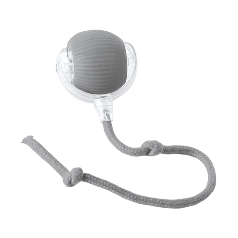 Dog Fetch Toy Rope Durable Rubber Ball Outdoor Play - Image 5
