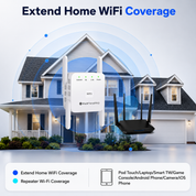 Dual-Band WIFI Extender Home and Office Coverage 1200mbps Speed - Image 4