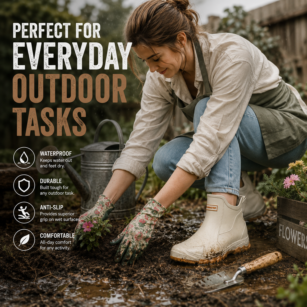 Durable Outdoor Boots Slip-Resistant Sole - Image 4