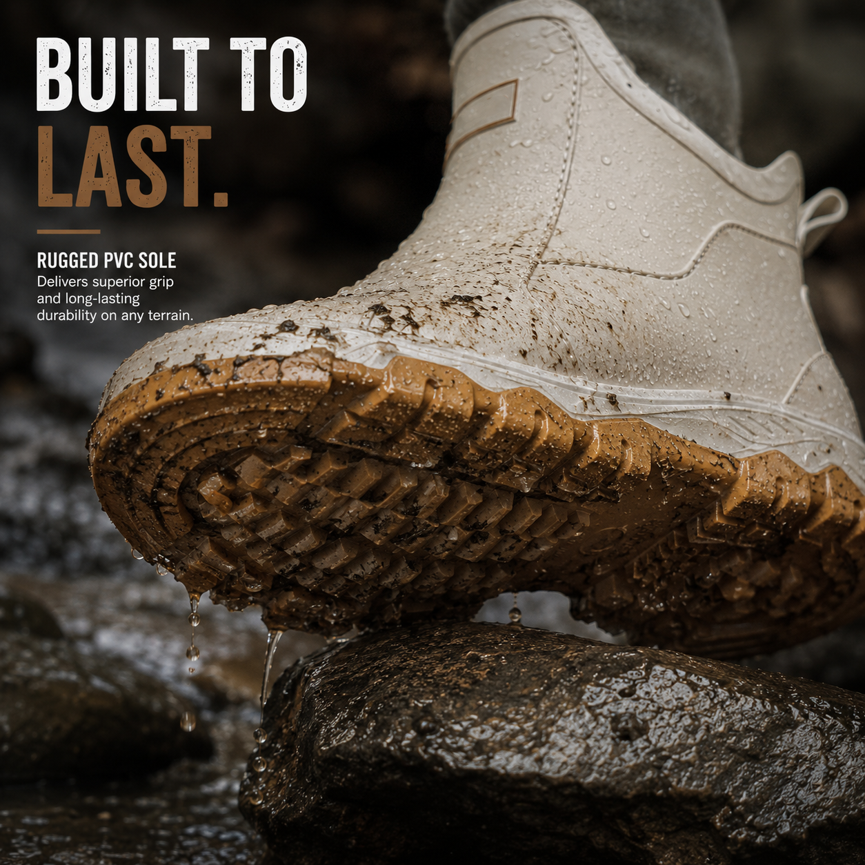 Durable Outdoor Boots Slip-Resistant Sole