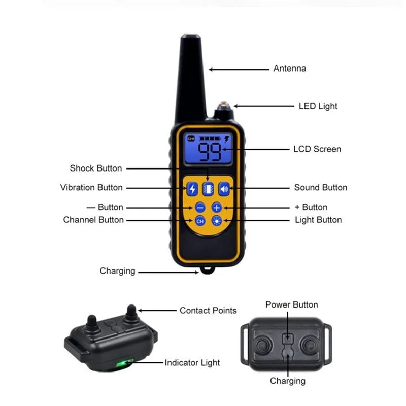 Electric Dog Training Collar Remote Control Safe & Effective Gear - Image 8