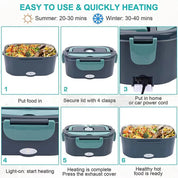 Electric Lunch Box Food Warmer 1.5l Portable Leak-Proof Heater - Image 4