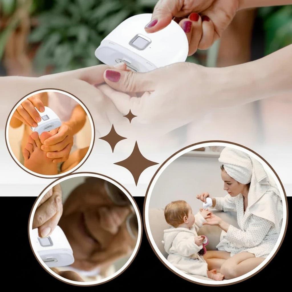 Electric Nail Clipper Stainless Steel Trimmer Portable - Image 3