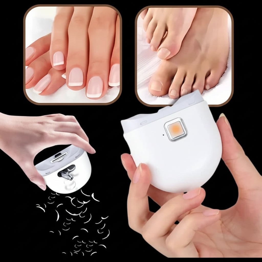 Electric Nail Clipper Stainless Steel Trimmer Portable - Image 6