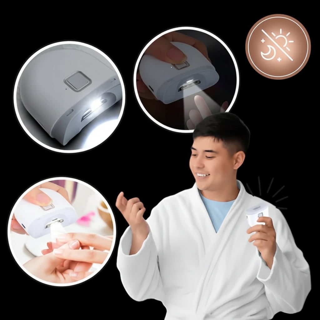 Electric Nail Clipper Stainless Steel Trimmer Portable - Image 7