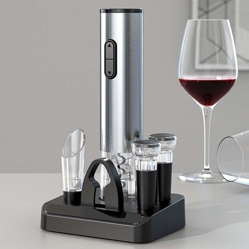 Electric Wine Opener Set Rechargeable Corkscrew - Image 1