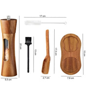 Elegant Wooden Salt and Pepper Mills Precise Kitchen Seasoning - Image 6