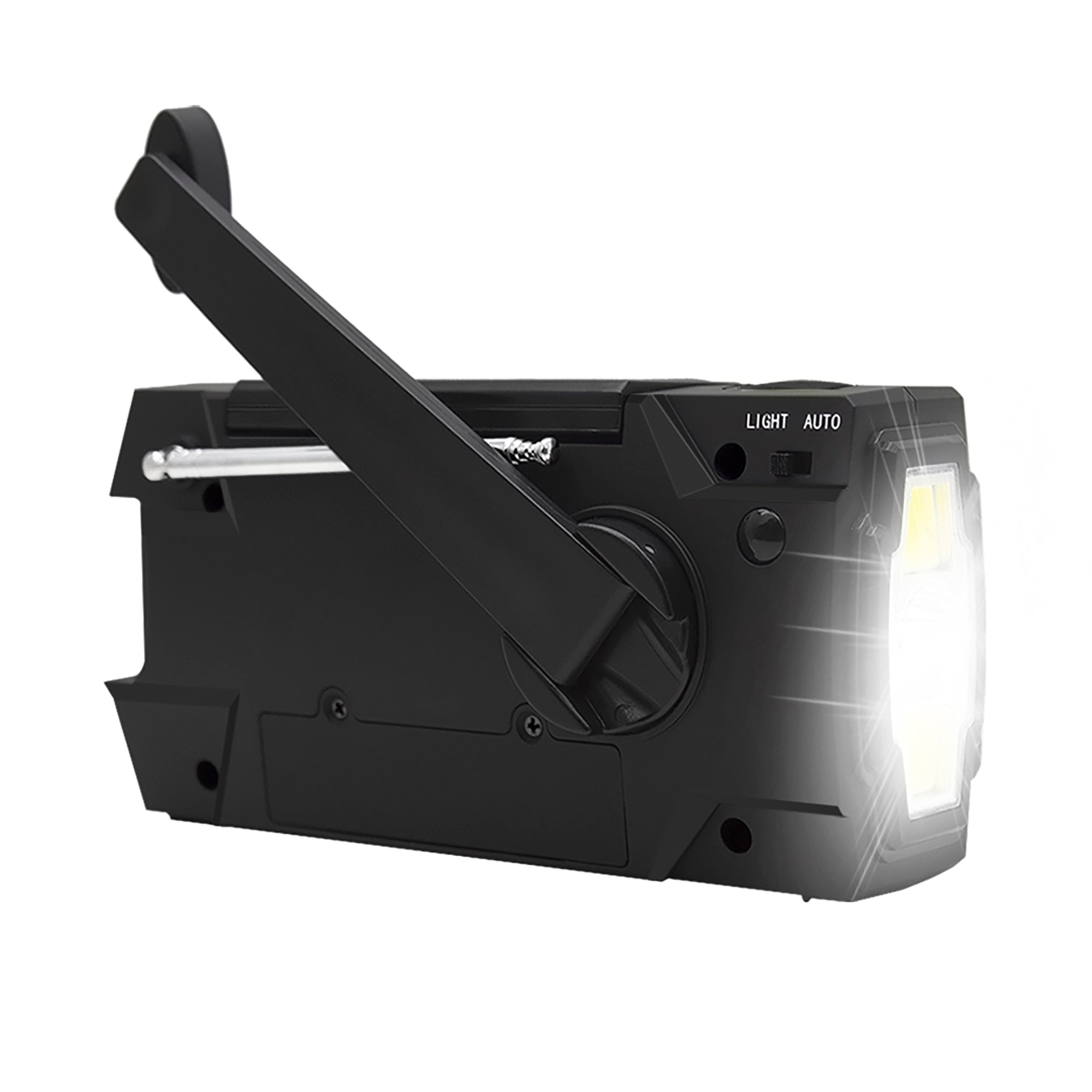Emergency Solar Hand Crank Radio Power Bank and Flashlight - Image 3