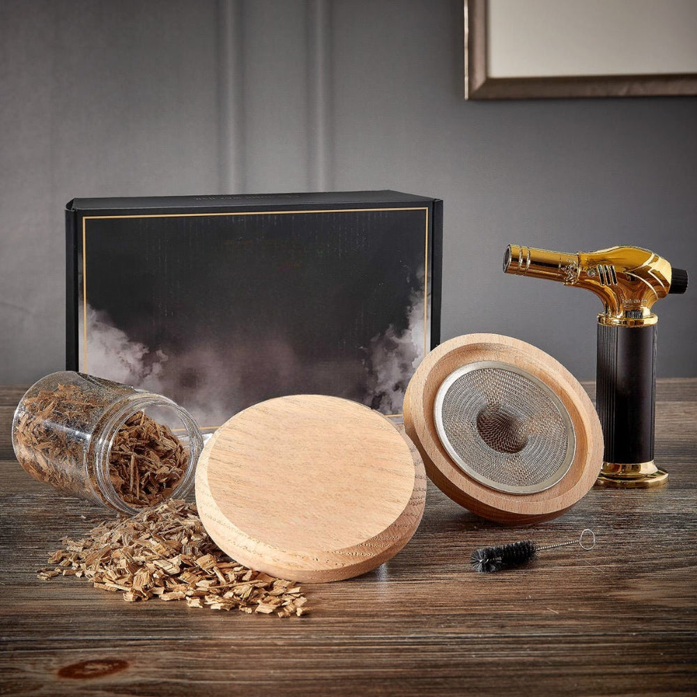 Cocktail Smoker Kit Whiskey Infuser Torch Personalized Bar Gift