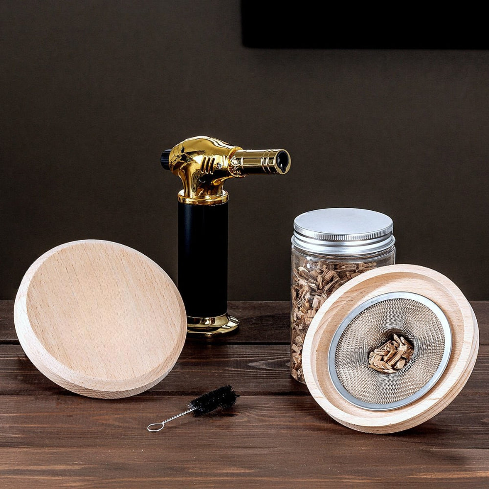 Cocktail Smoker Kit Whiskey Infuser Torch Personalized Bar Gift
